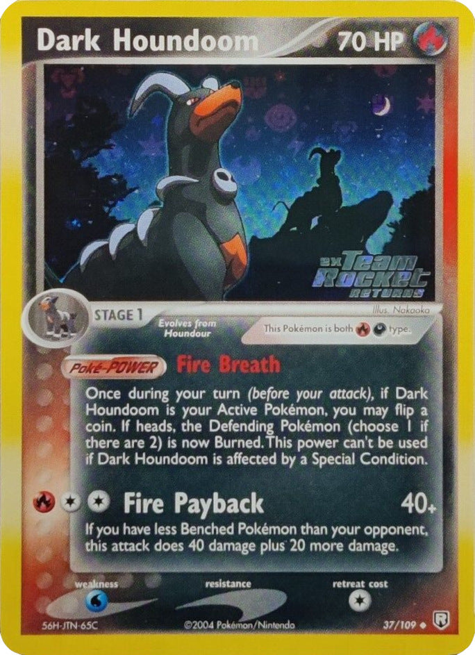 Dark Houndoom (37/109) (Stamped) [EX: Team Rocket Returns] | Nerdhalla Games