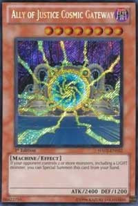 Ally of Justice Cosmic Gateway [HA02-EN022] Secret Rare | Nerdhalla Games