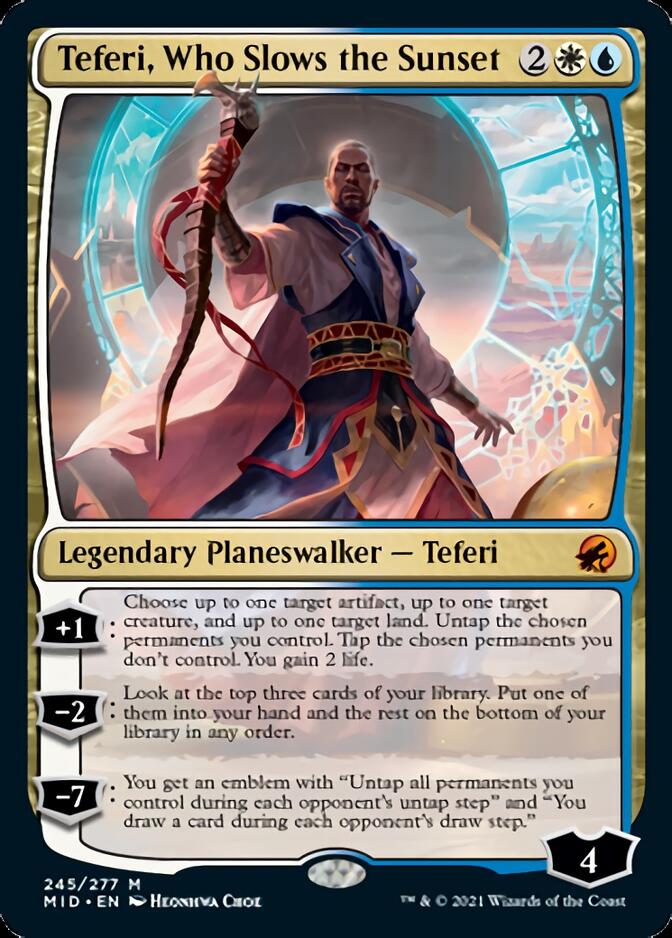 Teferi, Who Slows the Sunset [Innistrad: Midnight Hunt] | Nerdhalla Games