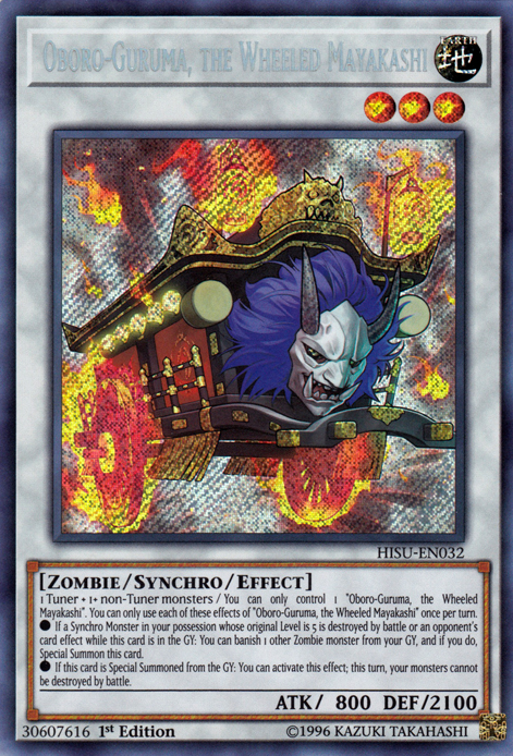 Oboro-Guruma, the Wheeled Mayakashi [HISU-EN032] Secret Rare | Nerdhalla Games