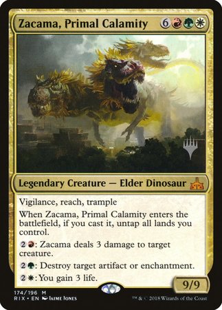 Zacama, Primal Calamity [Rivals of Ixalan Promos] | Nerdhalla Games