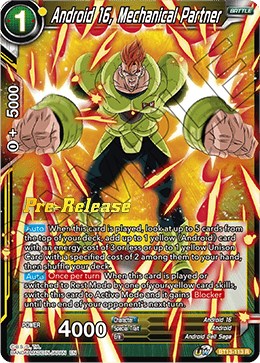 Android 16, Going All Out (BT13-112) [Supreme Rivalry Prerelease Promos] | Nerdhalla Games