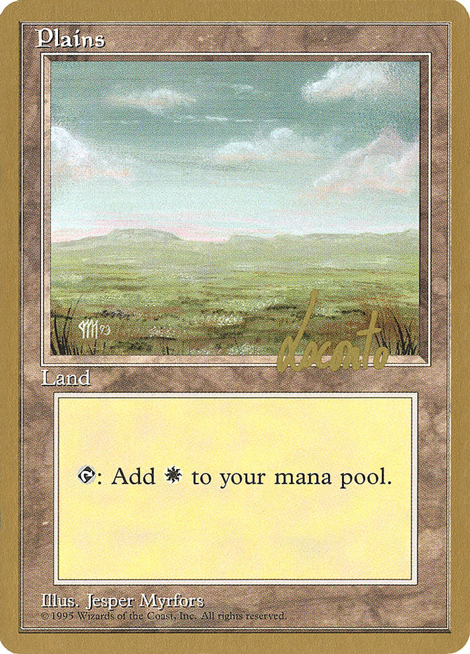 Plains (ml364) (Michael Loconto) [Pro Tour Collector Set] | Nerdhalla Games