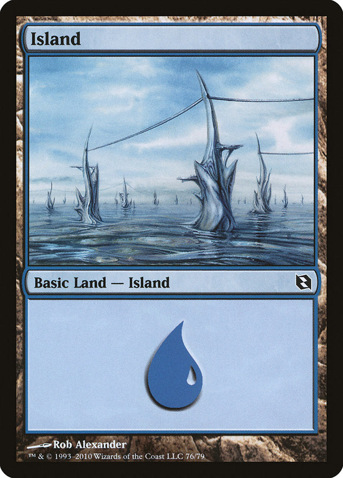 Island (76) [Duel Decks: Elspeth vs. Tezzeret] | Nerdhalla Games