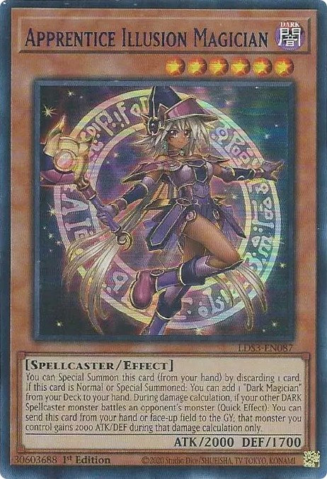 Apprentice Illusion Magician (Blue) [LDS3-EN087] Ultra Rare | Nerdhalla Games