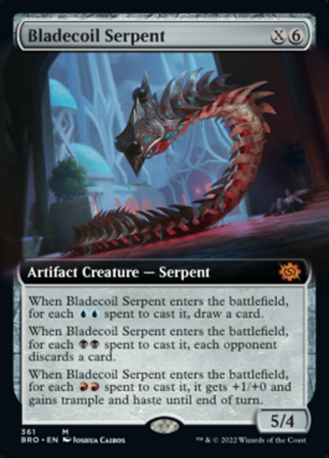 Bladecoil Serpent (Extended Art) [The Brothers' War] | Nerdhalla Games