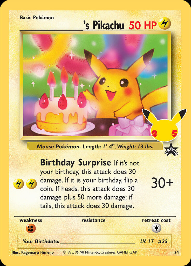 _____'s Pikachu (24) [Celebrations: 25th Anniversary - Classic Collection] | Nerdhalla Games