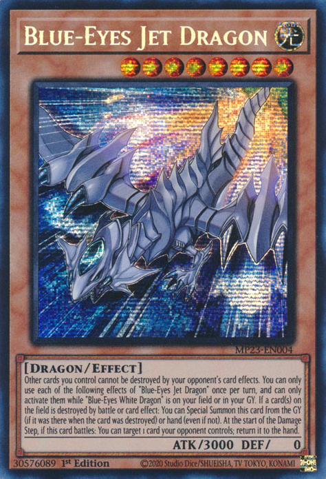 Blue-Eyes Jet Dragon [MP23-EN004] Prismatic Secret Rare | Nerdhalla Games