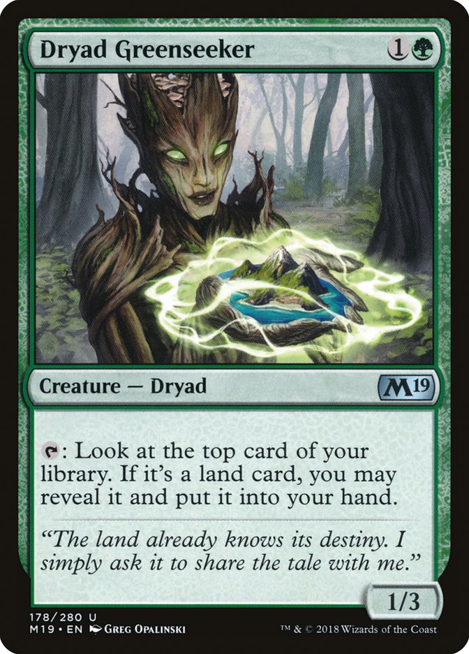 Dryad Greenseeker [Core Set 2019] | Nerdhalla Games