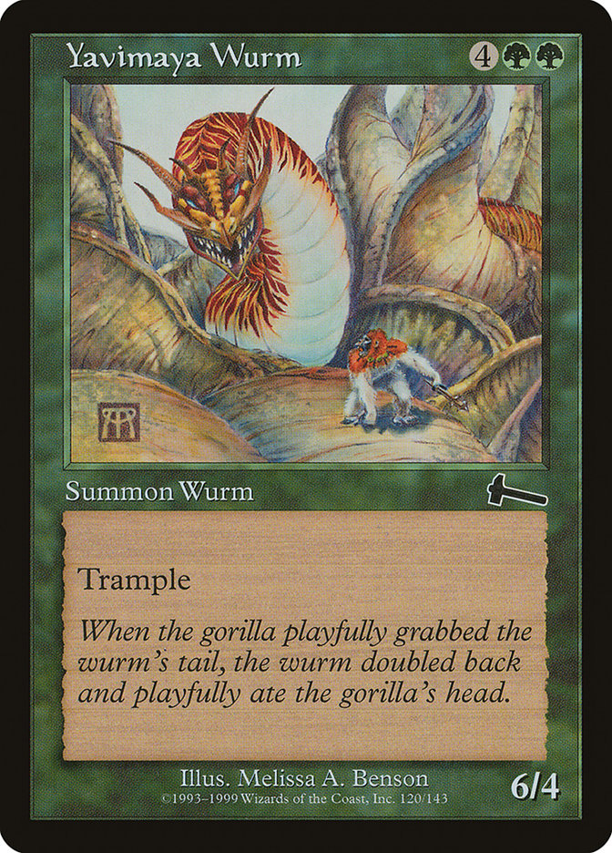 Yavimaya Wurm [Urza's Legacy] | Nerdhalla Games