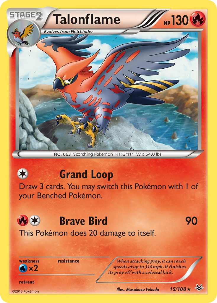 Talonflame (15/108) [XY: Roaring Skies] | Nerdhalla Games