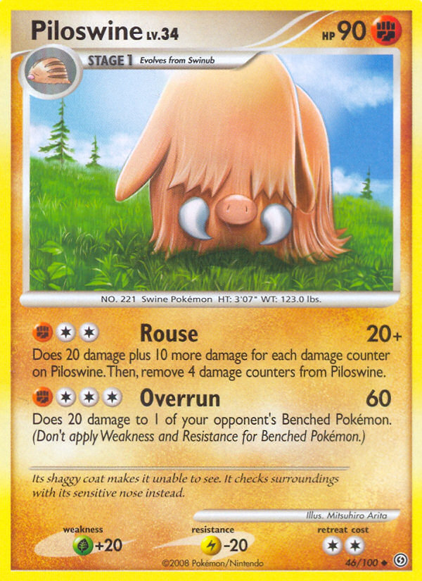 Piloswine (46/100) [Diamond & Pearl: Stormfront] | Nerdhalla Games