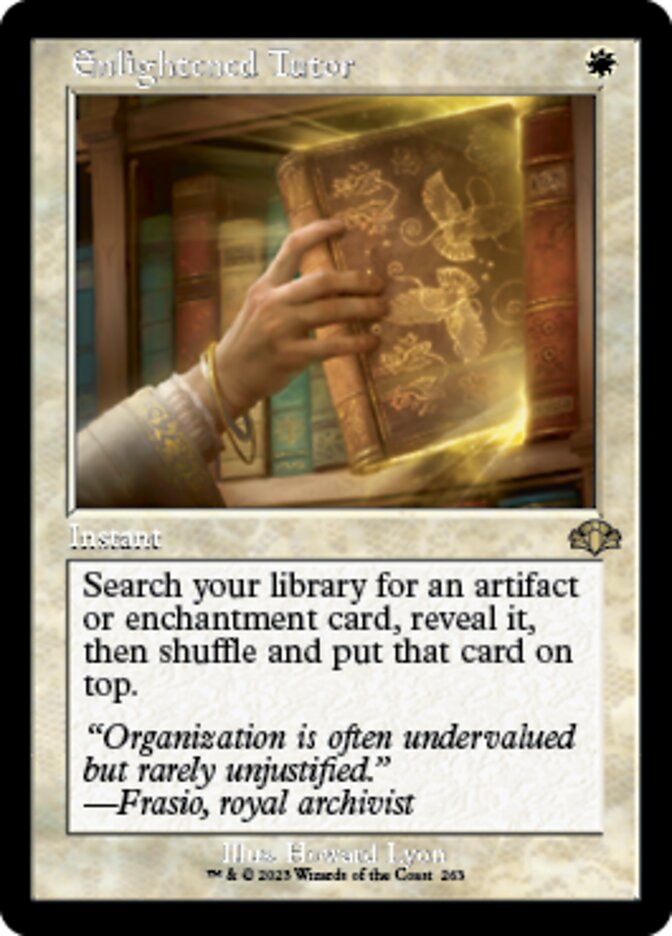 Enlightened Tutor (Retro) [Dominaria Remastered] | Nerdhalla Games