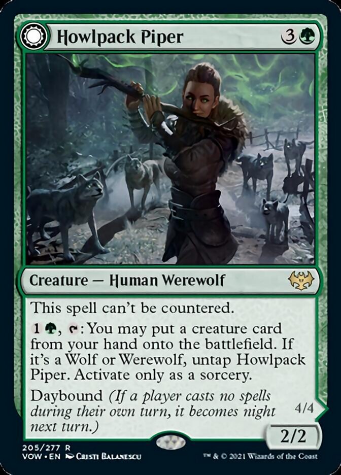 Howlpack Piper // Wildsong Howler [Innistrad: Crimson Vow] | Nerdhalla Games