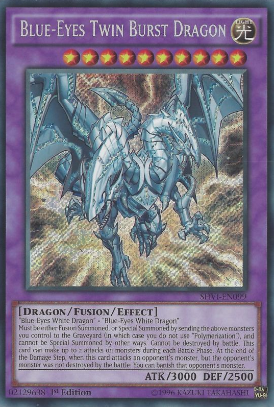 Blue-Eyes Twin Burst Dragon [SHVI-EN099] Secret Rare | Nerdhalla Games