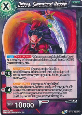 Dabura, Dimensional Meddler [BT12-125] | Nerdhalla Games