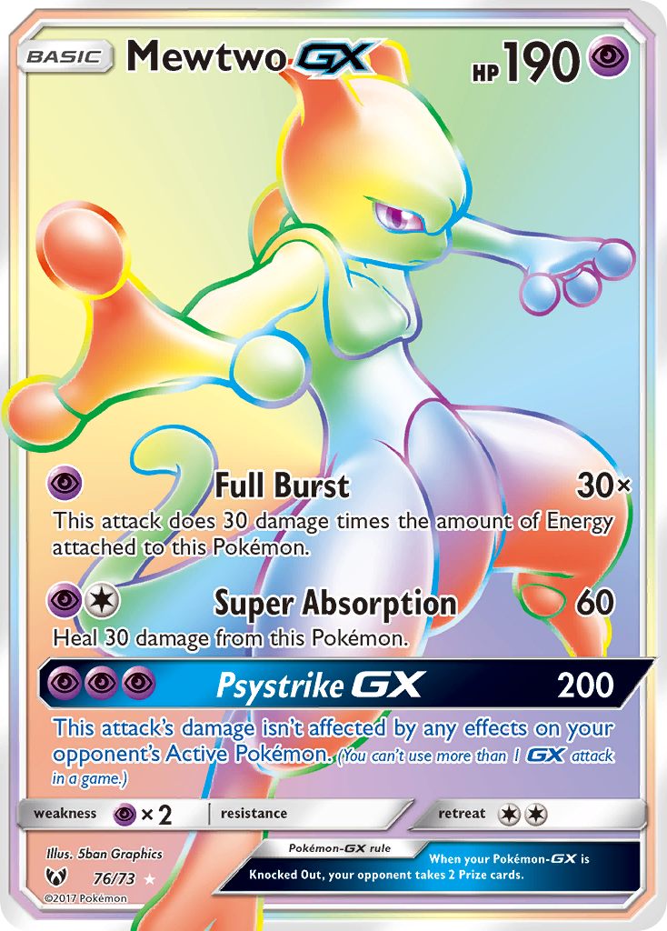 Mewtwo GX (76/73) [Sun & Moon: Shining Legends] | Nerdhalla Games