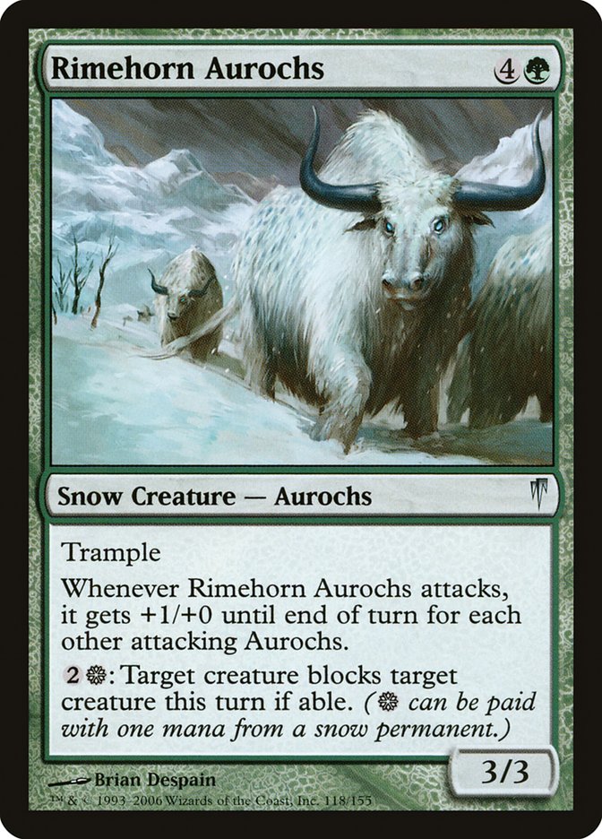 Rimehorn Aurochs [Coldsnap] | Nerdhalla Games