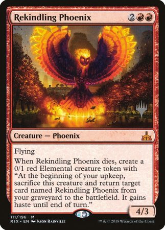 Rekindling Phoenix [Rivals of Ixalan Promos] | Nerdhalla Games