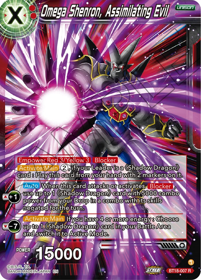 Omega Shenron, Assembling Evil (BT18-007) [Dawn of the Z-Legends] | Nerdhalla Games