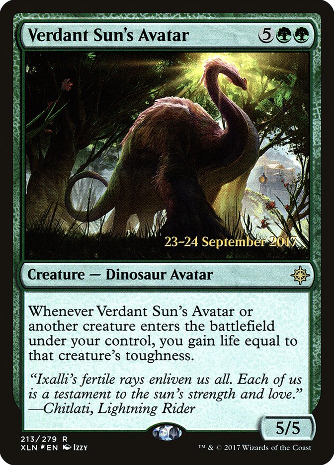 Verdant Sun's Avatar  [Ixalan Prerelease Promos] | Nerdhalla Games