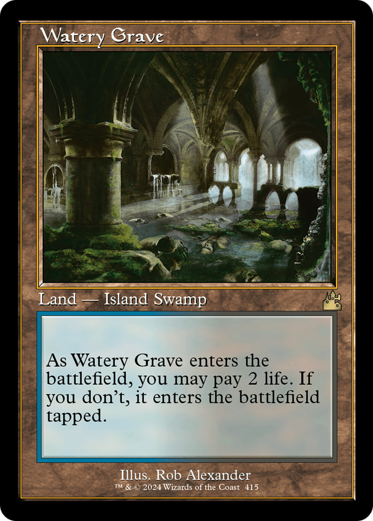 Watery Grave (Retro) [Ravnica Remastered] | Nerdhalla Games