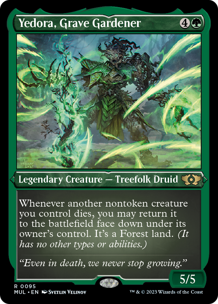 Yedora, Grave Gardener (Foil Etched) [Multiverse Legends] | Nerdhalla Games