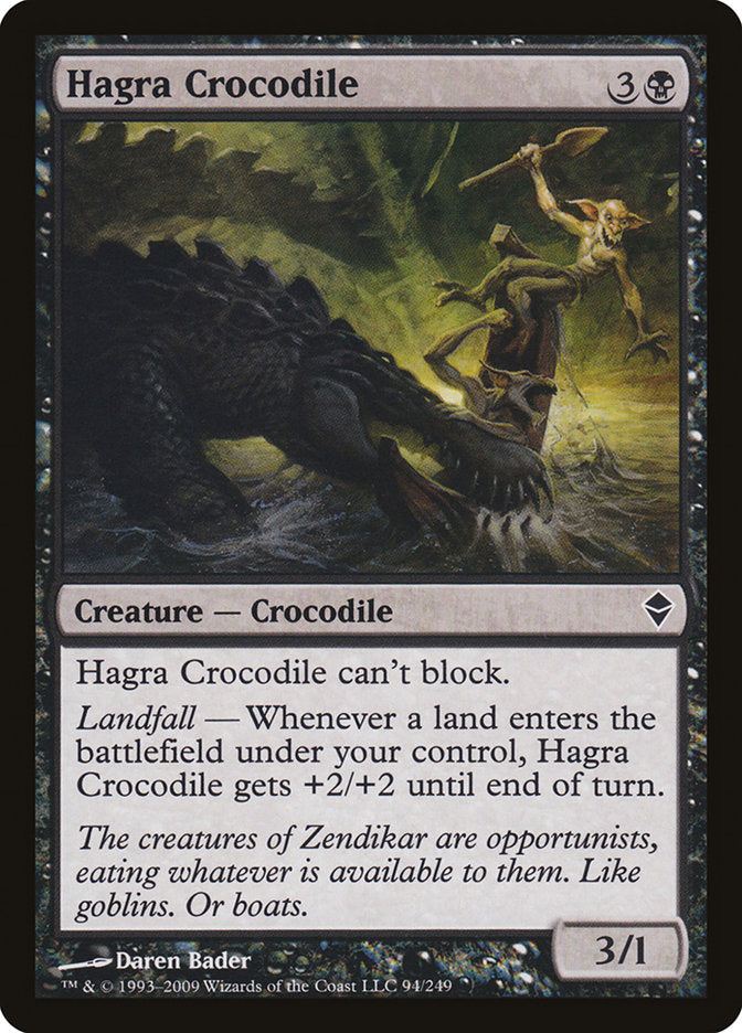 Hagra Crocodile [Zendikar] | Nerdhalla Games