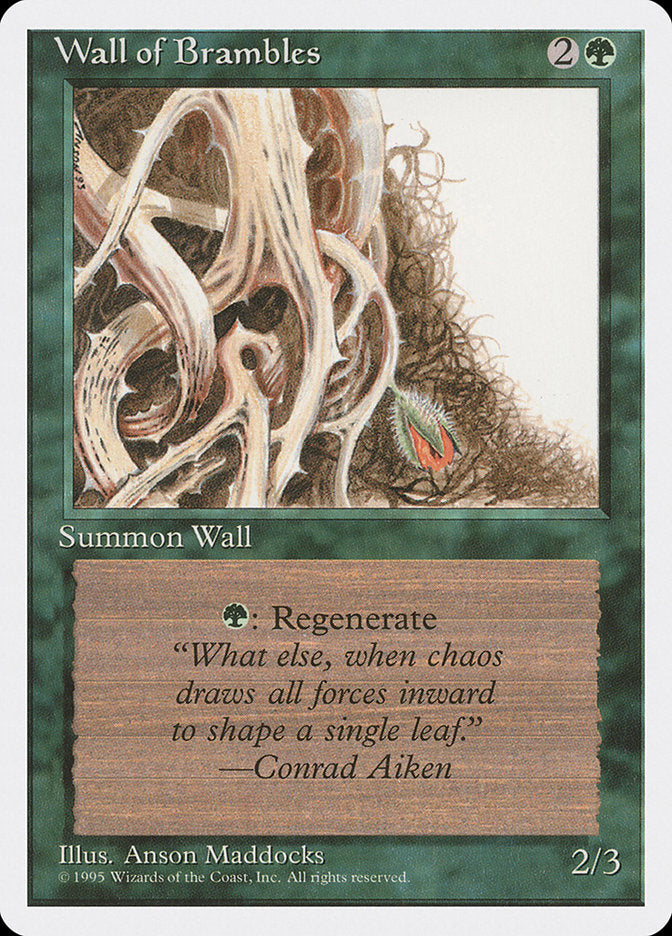 Wall of Brambles [Fourth Edition] | Nerdhalla Games