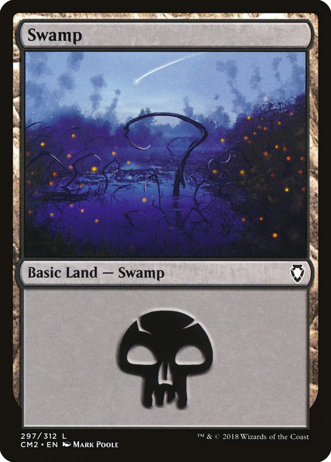 Swamp (297) [Commander Anthology Volume II] | Nerdhalla Games