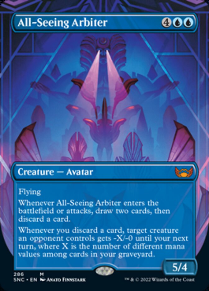 All-Seeing Arbiter (Borderless Alternate Art) [Streets of New Capenna] | Nerdhalla Games