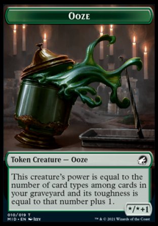 Ooze Token [Innistrad: Midnight Hunt Tokens] | Nerdhalla Games