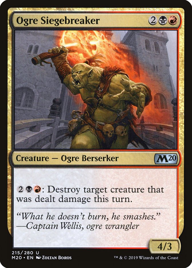 Ogre Siegebreaker [Core Set 2020] | Nerdhalla Games