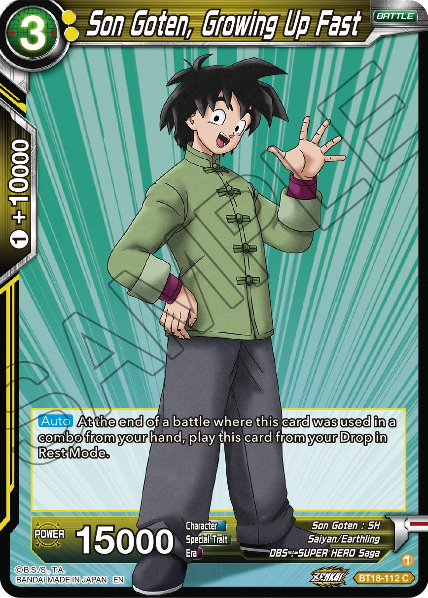 Son Goten, Growing Up Fast (BT18-112) [Dawn of the Z-Legends] | Nerdhalla Games