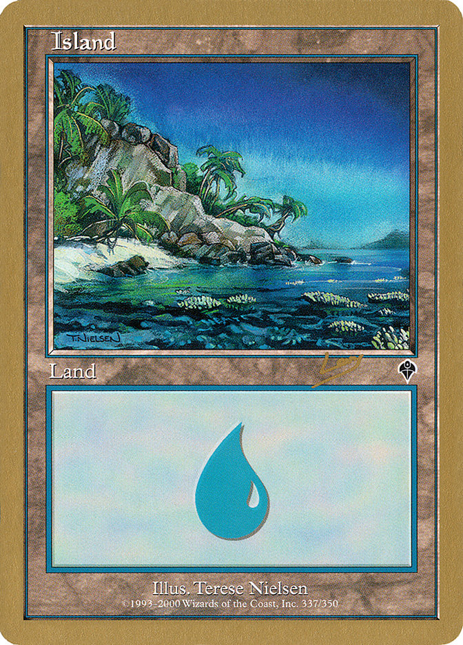 Island (rl337a) (Raphael Levy) [World Championship Decks 2002] | Nerdhalla Games