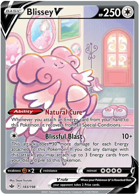 Blissey V (183/198) [Sword & Shield: Chilling Reign] | Nerdhalla Games