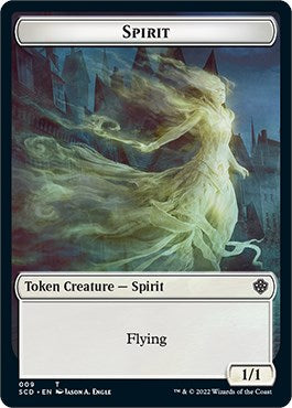 Cat Bird // Spirit Double-Sided Token [Starter Commander Decks] | Nerdhalla Games