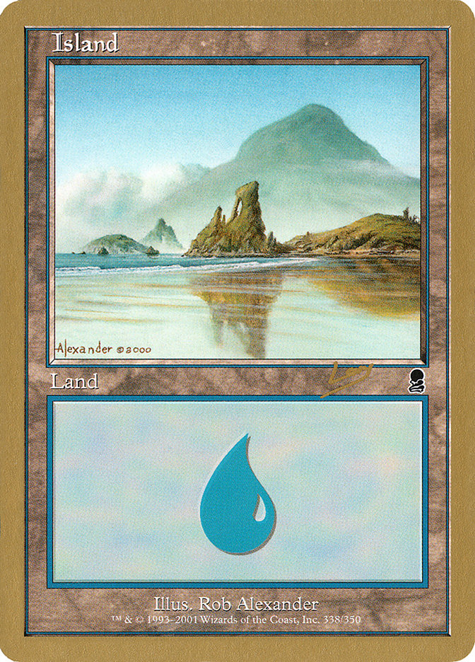 Island (rl338) (Raphael Levy) [World Championship Decks 2002] | Nerdhalla Games