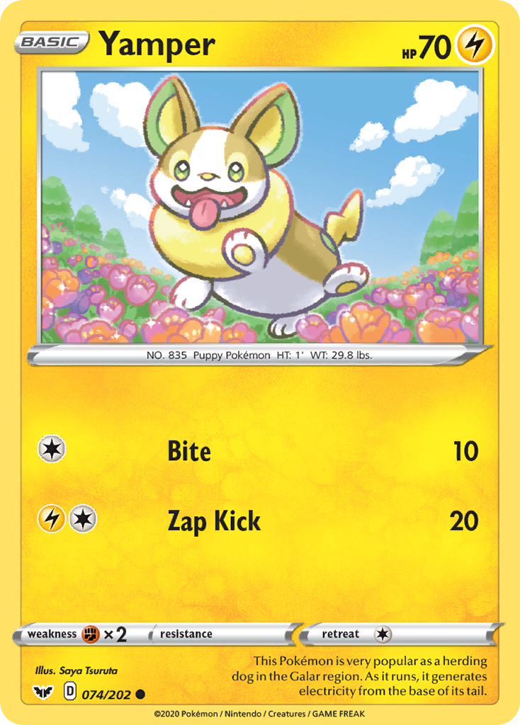 Yamper (074/202) [Sword & Shield: Base Set] | Nerdhalla Games