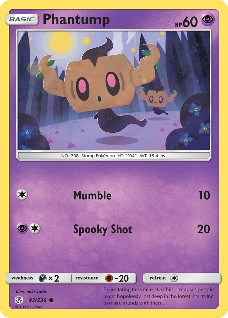 Phantump (93/236) [Sun & Moon: Cosmic Eclipse] | Nerdhalla Games