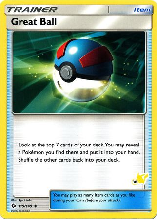 Great Ball (119/149) (Pikachu Stamp #38) [Battle Academy 2020] | Nerdhalla Games