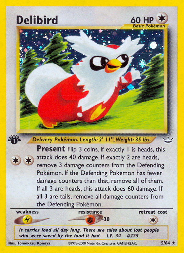 Delibird (5/64) [Neo Revelation 1st Edition] | Nerdhalla Games