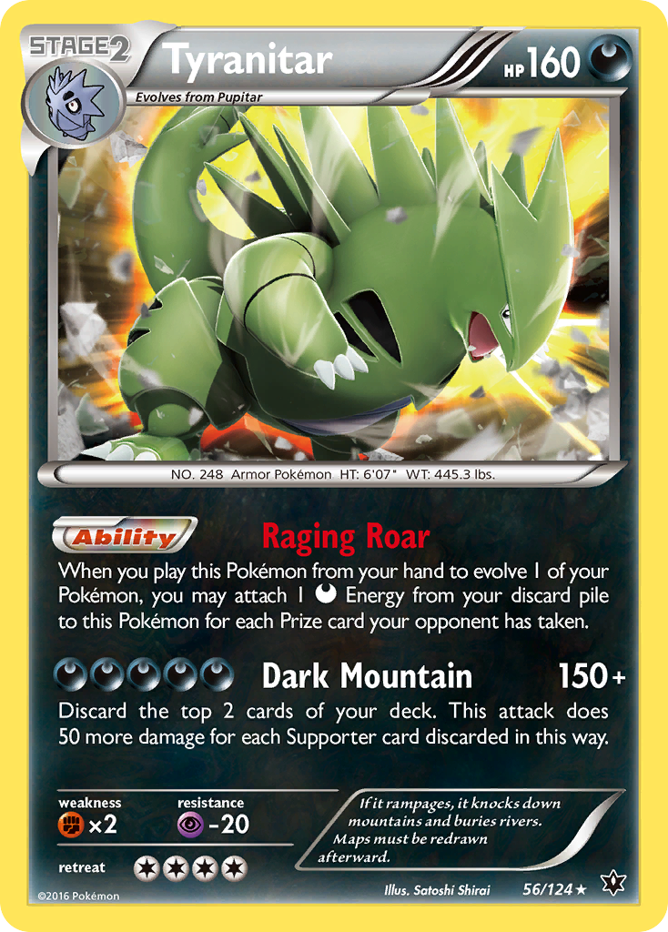 Tyranitar (56/124) [XY: Fates Collide] | Nerdhalla Games