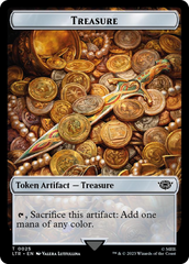 Treasure // Food (0024) Double-Sided Token (Surge Foil) [The Lord of the Rings: Tales of Middle-Earth Tokens] | Nerdhalla Games