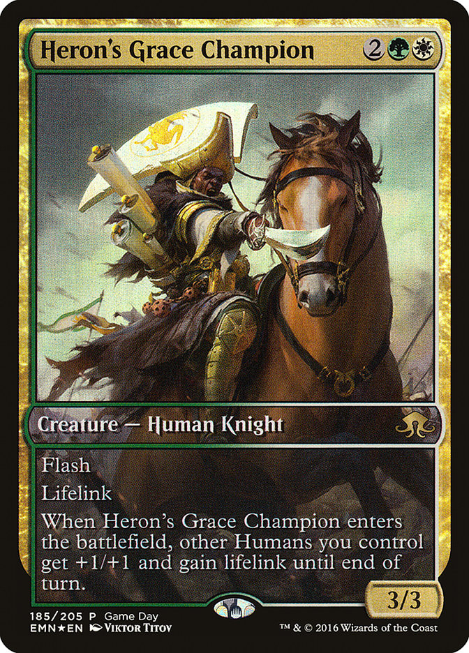 Heron's Grace Champion (Game Day) [Eldritch Moon Promos] | Nerdhalla Games