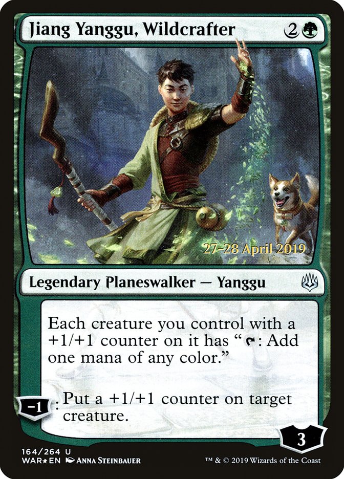 Jiang Yanggu, Wildcrafter  [War of the Spark Prerelease Promos] | Nerdhalla Games