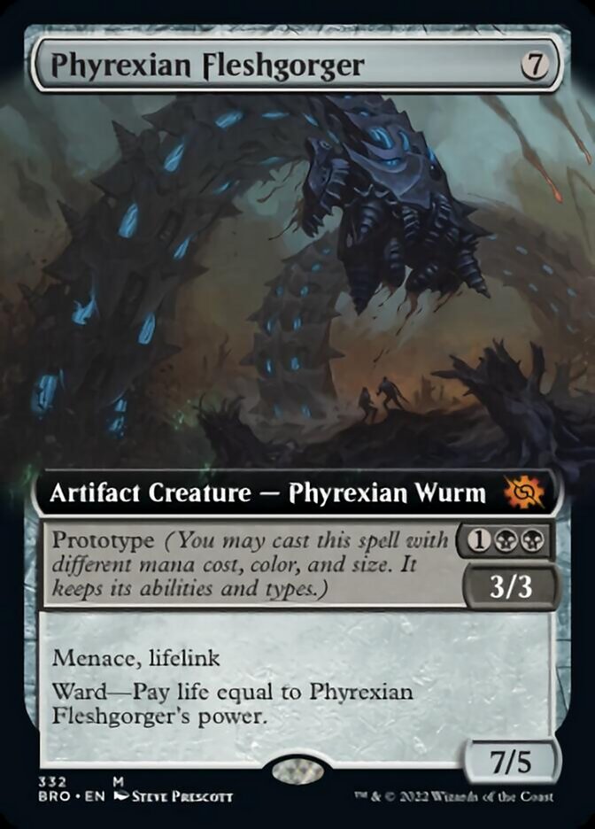 Phyrexian Fleshgorger (Extended Art) [The Brothers' War] | Nerdhalla Games