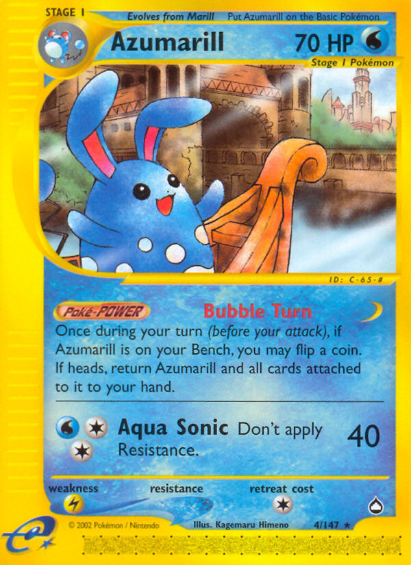 Azumarill (4/147) [Aquapolis] | Nerdhalla Games