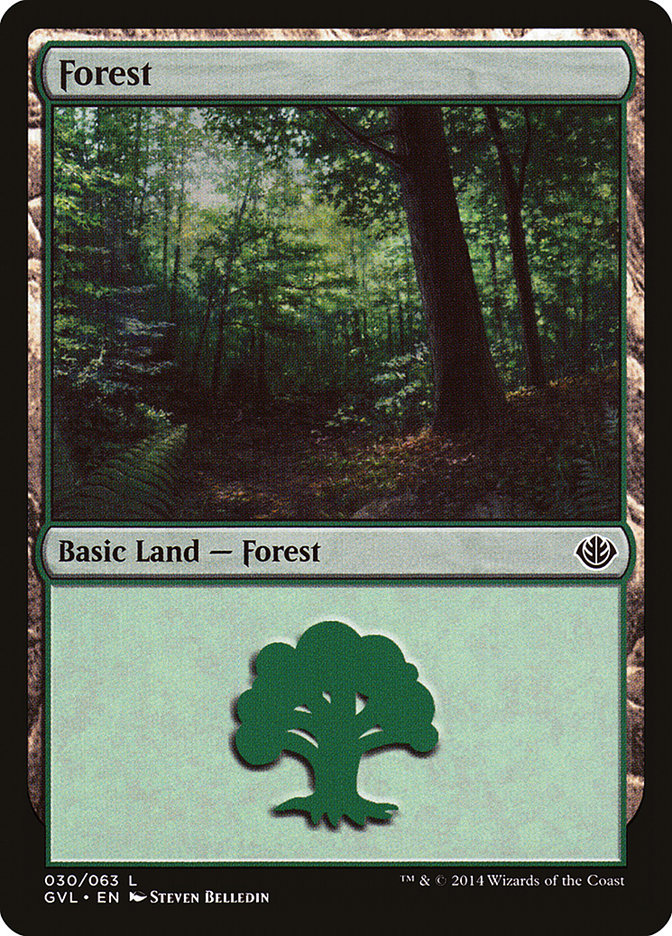 Forest (30) (Garruk vs. Liliana) [Duel Decks Anthology] | Nerdhalla Games