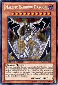 Malefic Rainbow Dragon [YMP1-EN005] Secret Rare | Nerdhalla Games